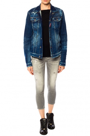 Kurtka jeansowa z przetarciami, zdjęcie 2 Kurtka jeansowa z przetarciami od Dsquared2